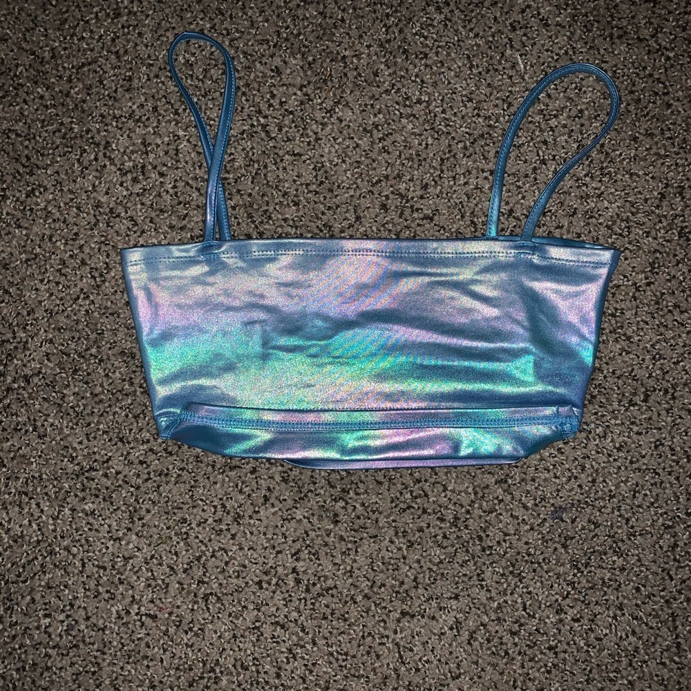 Rave crop top, like new! Work once for an hour
